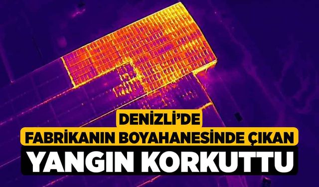 Denizli’de Fabrikanın Boyahanesinde Çıkan Yangın Korkuttu