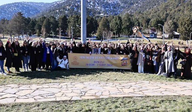 Denizli’de kampına katılan gençler kente hayran kaldı