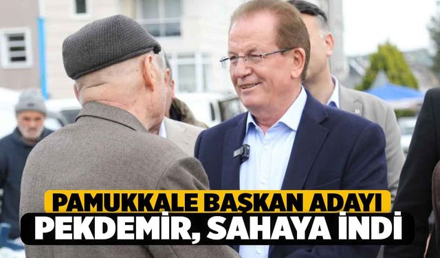 Denizli'de Siyaset Hereketlendi, Pekdemir Sahaya İndi