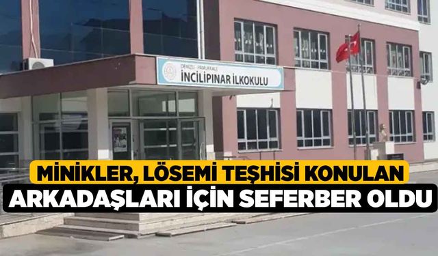 Minikler, lösemi teşhisi konulan arkadaşları için seferber oldu