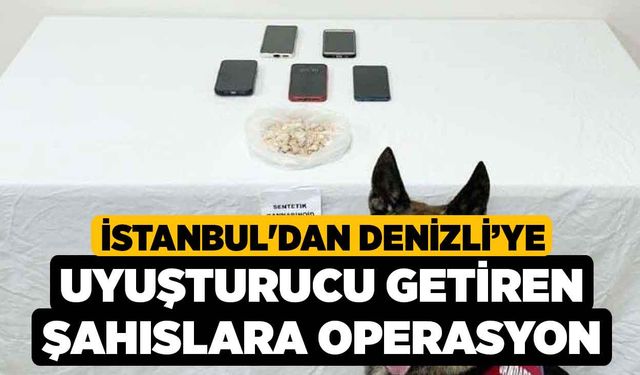 İstanbul'dan Denizli’ye Uyuşturucu Getiren Şahıslara Operasyon