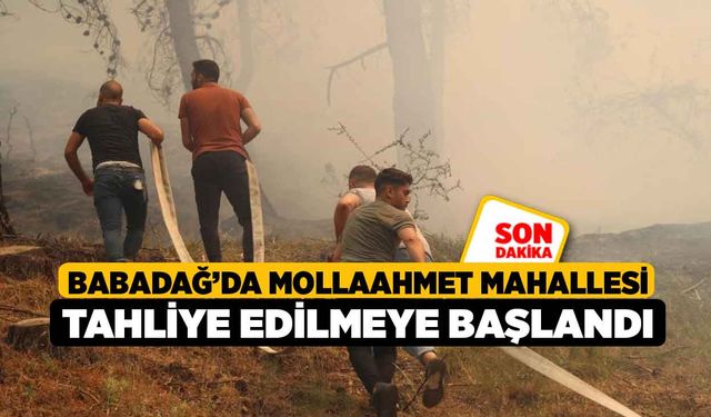 Babadağ’da Mollaahmet mahallesi tahliye edilmeye başlandı