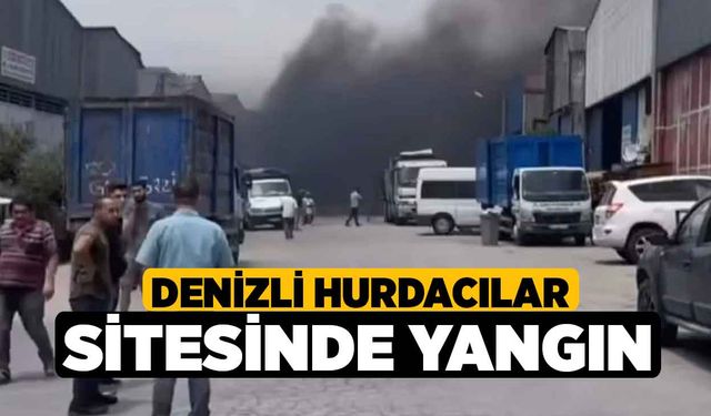 Denizli Hurdacılar Sitesinde Yangın