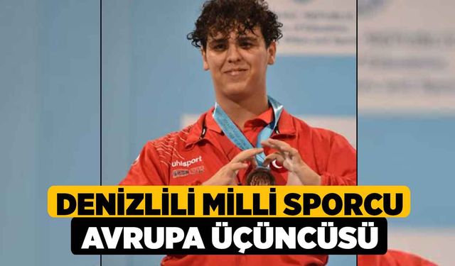 Denizlili Milli Sporcu Avrupa Üçüncüsü