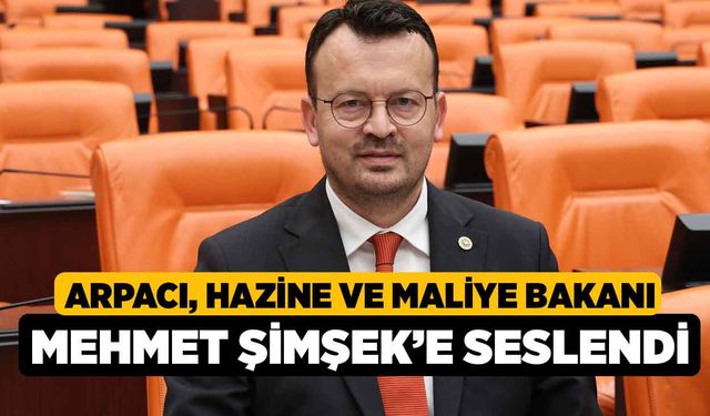 Arpacı, Hazine ve Maliye Bakanı Mehmet Şimşek’e seslendi