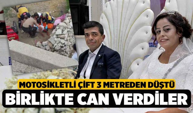 Denizli'de Motosikletle 3 Metreden Düşen Çift Hayatını Kaybetti