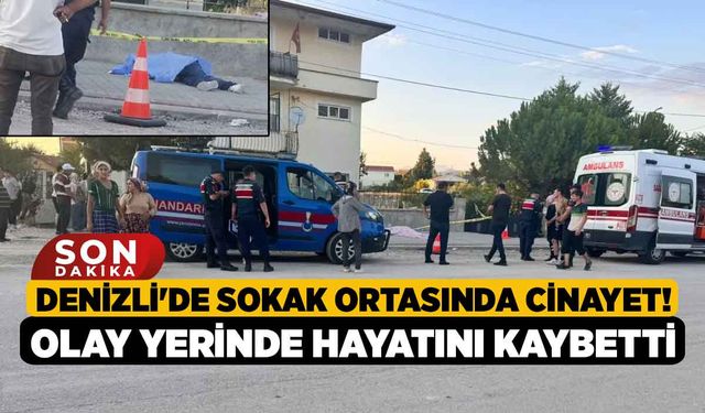 Denizli'de sokak ortasında cinayet! Olay yerinde hayatını kaybetti