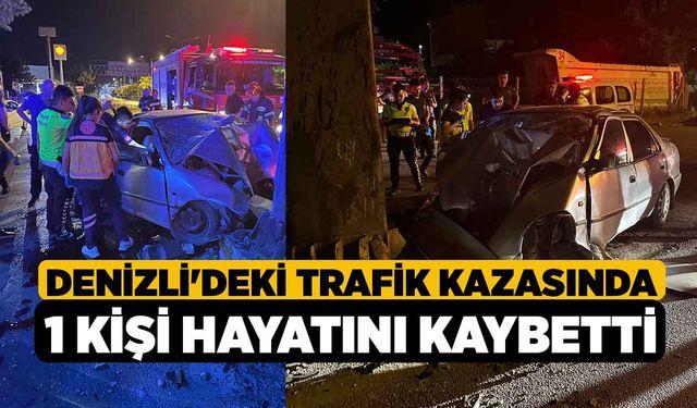 Denizli'deki Trafik Kazasında 1 Kişi Hayatını Kaybetti