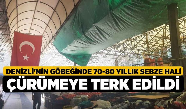 Denizli'nin Göbeğinde 70-80 Yıllık Sebze Hali Çürümeye Terk Edildi