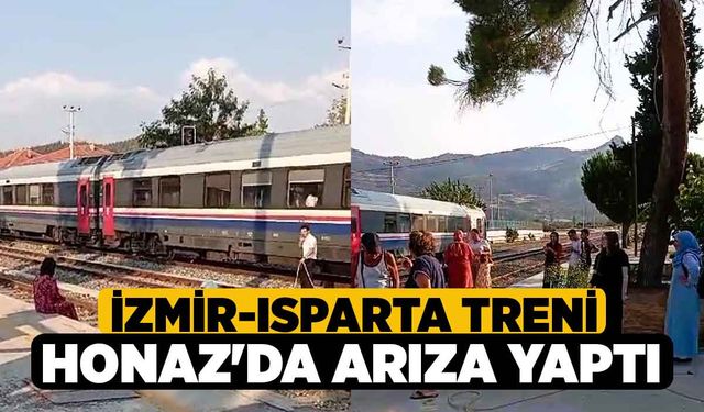 İzmir-Isparta Treni Honaz'da Arıza Yaptı