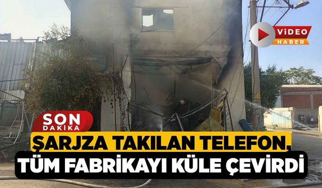 Şarjza Takılan Telefon, Tüm Fabrikayı Küle Çevirdi