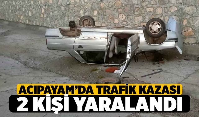 Şarampole Devrilen Araçta 2 Kişi Yaralandı