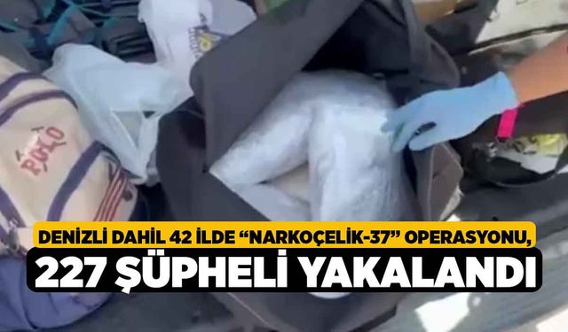 Denizli Dahil 42 İlde “Narkoçelik-37” Operasyonu, 227 Şüpheli Yakalandı