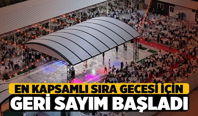 Denizli’nin en kapsamlı sıra gecesi için geri sayım başladı