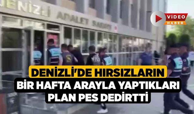 Denizli'de Hırsızların Bir Hafta Arayla Yaptıkları Plan Pes Dedirtti