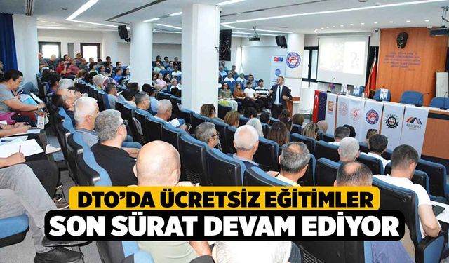 DTO’da Ücretsiz Eğitimler Son Sürat Devam Ediyor