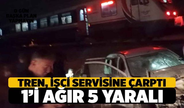 Denizli’de Hemzemin Geçitte Kaza, 5 kişi yaralandı