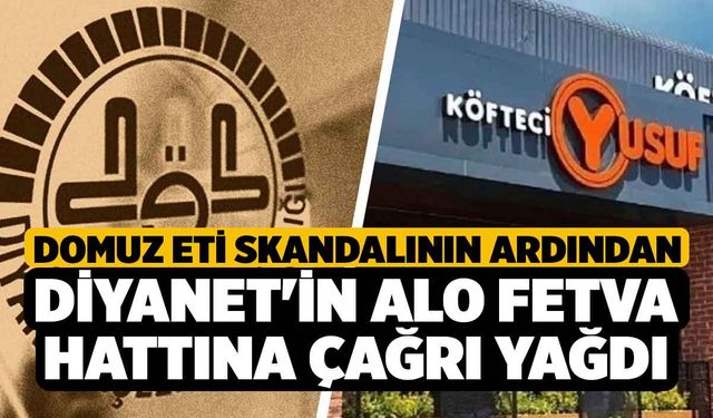 Domuz eti skandalının ardından Diyanet'in ALO Fetva hattına çağrı yağdı