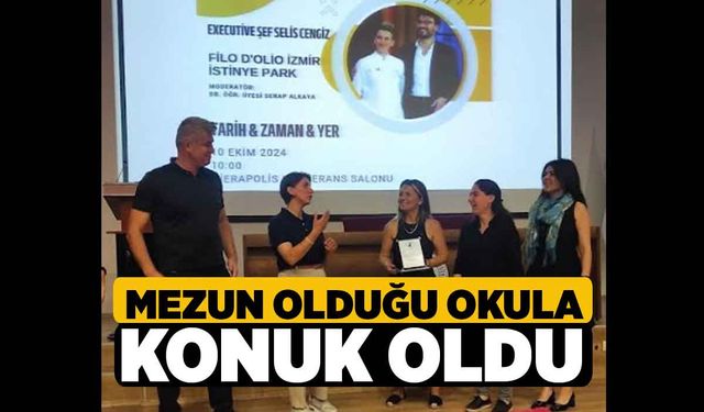 Mezun Olduğu Okula Konuk Oldu