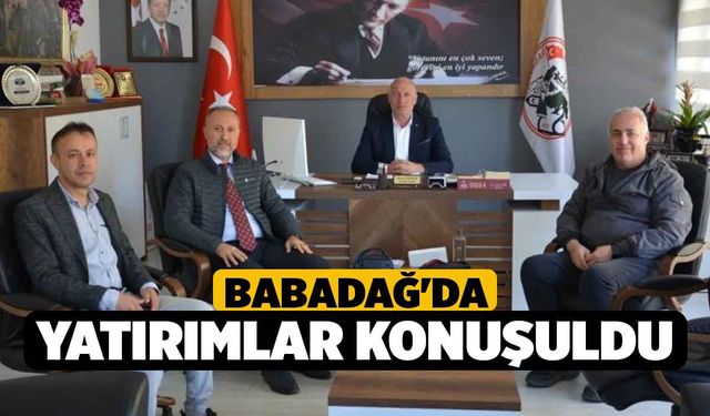 Babadağ'da Yatırımlar Konuşuldu