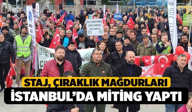 Denizlili Staj ve Çıraklık Mağdurları İstanbul’da Mitinge Katıldı