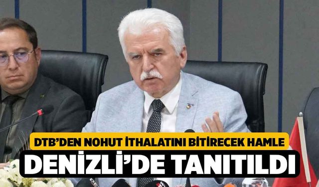 DTB’den Nohut İthalatını Bitirecek Hamle