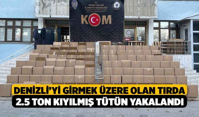 Denizli'ye Giren Tırda 2 Bin 400 Kilo Tütün Yakalandı