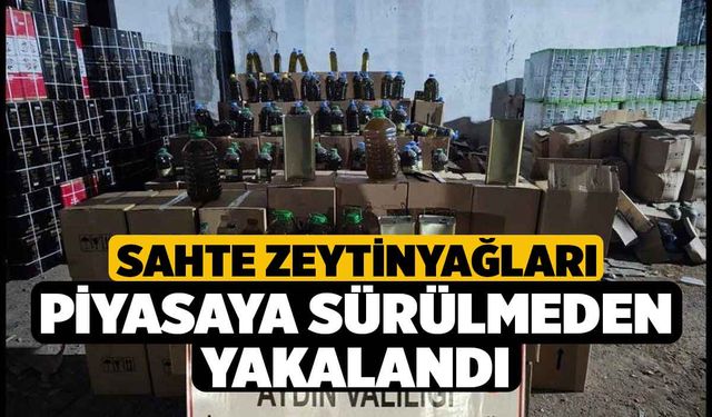 Sahte Zeytinyağları Piyasaya Sürülmeden Yakalandı