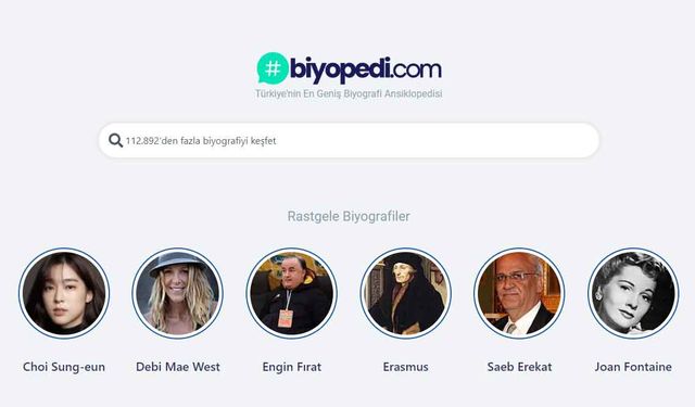 Biyopedi.com: Aradığınız Biyografilere Tek Bir Yerden Ulaşın!