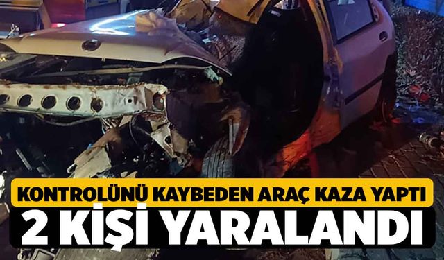 Yağışlar Kazaları da Peşinden Getirdi, Deliktaş'ta Kaza 2 Yaralı