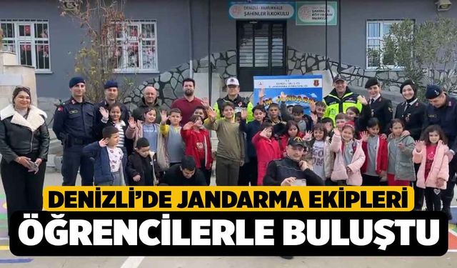 Denizli'de Jandarma İlkokul Öğrencileriyle Etkinlik Yaptı