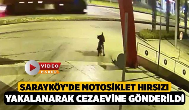 Sarayköy'de Motosiklet Hırsızı Şüpheli Tutuklandı