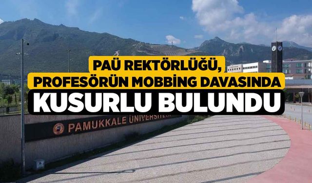 PAÜ Rektörlüğü, profesörün mobbing davasında kusurlu bulundu