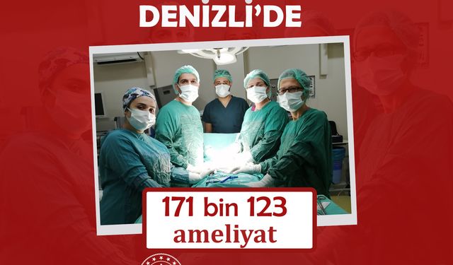 Denizli’de 2024 yılında 16 milyon 492 bin muayene gerçekleştirildi