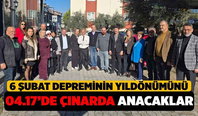 6 Şubat Depreminin Yıldönümünü 04.17'de Çınar'da Anacaklar