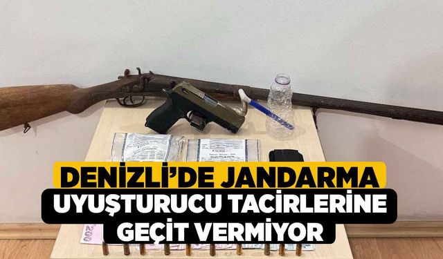 Denizli’de Jandarma Uyuşturucu Tacirlerine Geçit Vermiyor