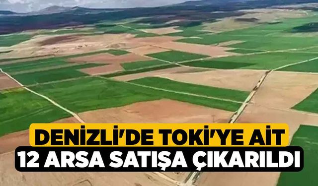 Denizli'de TOKİ'ye ait 12 arsa satışa çıkarıldı