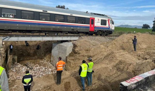 Menfez çalışması nedeniyle durdurulan tren seferleri başladı