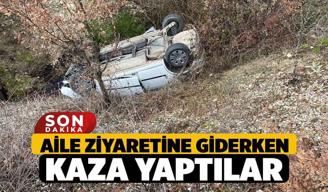 Aile Ziyaretine Giderken Kaza Yaptılar