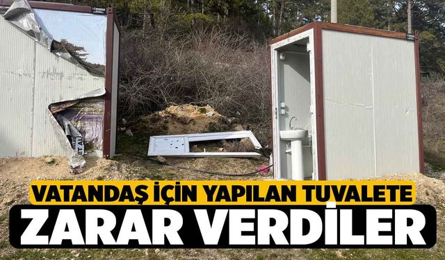 Buldan Süleymanlı Yaylasında Tuvaletlerin Son Hali Tepki Topladı