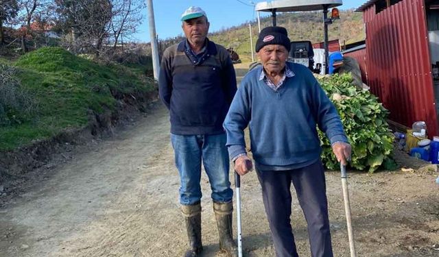 Buldanlı süt üreticilerinin yol sorunu çözüldü