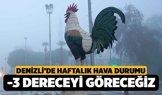 Denizli Bu Hafta -3 Dereceyi Görecek