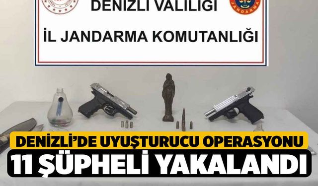 Denizli’de Zehir Taciri 11 Şüpheli Gözaltına Alındı