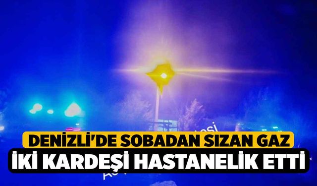 Denizli'de Sobadan Sızan Gaz İki Kardeşi Hastanelik Etti