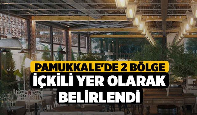 Pamukkale'de 2 bölge içkili yer olarak belirlendi