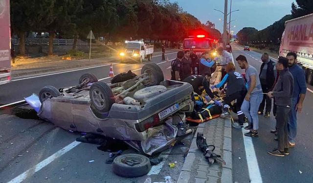 Aydın'da Kaza Araba Hurdaya Döndü: 3 Kişi Yaralandı