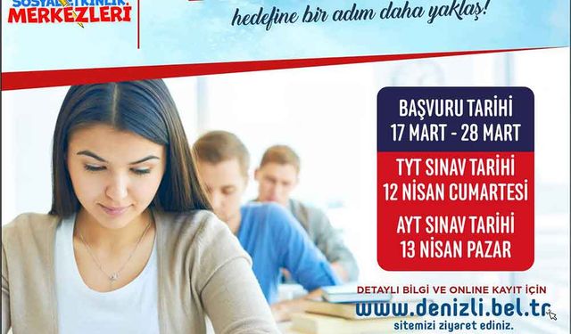 Denizli Büyükşehir’den il genelinde TYT ve AYT deneme sınavı