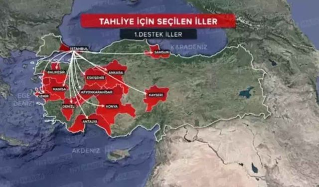 Olası Bir İstanbul Depreminde Depremzedelerin Gönderileceği 11 İl