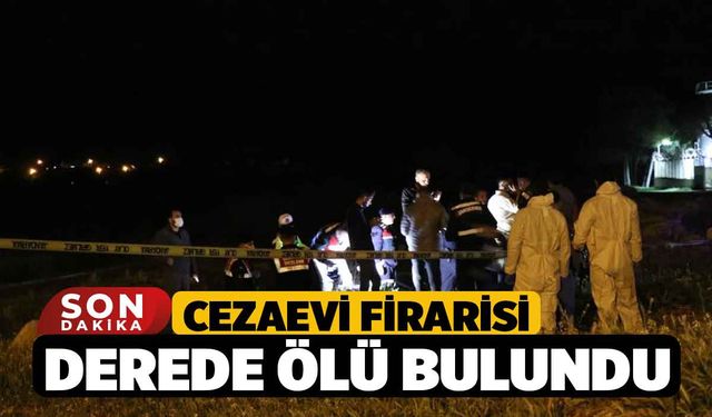 Cezaevi firarisi derede ölü bulundu