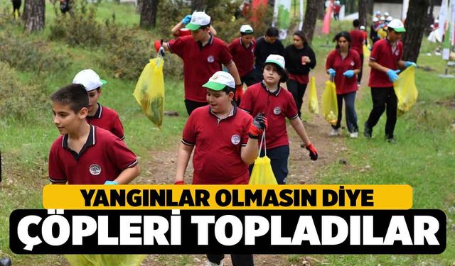 Denizli'de Orman Benim Diyerek Çöpleri Toplandı